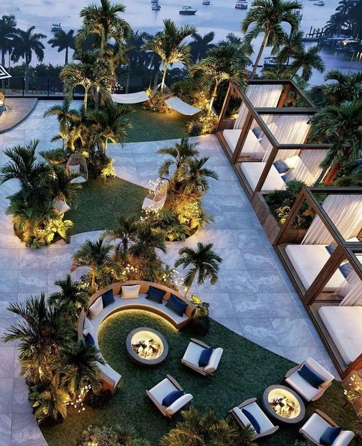 Precedent study: Resort terrace · light as planting